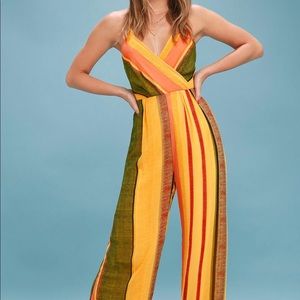 Golden multicolored jumpsuit